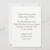 最高のDay Ever Wedding Invite(プルメリア/金ゴールド) 招待状 (裏面)