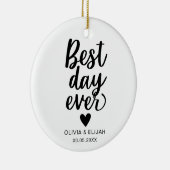最高のDay  With Day 結婚 With Day セラミックオーナメント (右)