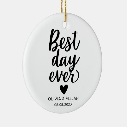 最高のDay  With Day 結婚 With Day セラミックオーナメント (右)