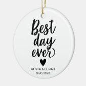 最高のDay  With Day 結婚 With Day セラミックオーナメント (左)