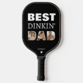 最高のDinkinパパ写真コラージュ父の日 ピックルボールラケット (裏面)