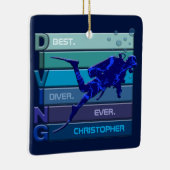 最高のDiver Ever Customizable 男性へ セラミックオーナメント (右)