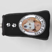 最高のDOG MOM By Par Petパーソナライズされた Photo ゴルフヘッドカバー (正面)