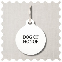 最高のDog of Honor Pet 結婚's IDラベル