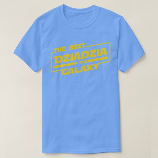 最高のDziadziaイン銀河系ポーランド祖父Gif Tシャツ (デザイン正面)