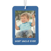 最高のEver Blue写真パーソナライズされた カーエアーフレッシュナー (裏面)