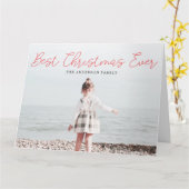 最高のEver Christmasのグリーティングカード カード (黄色い花)