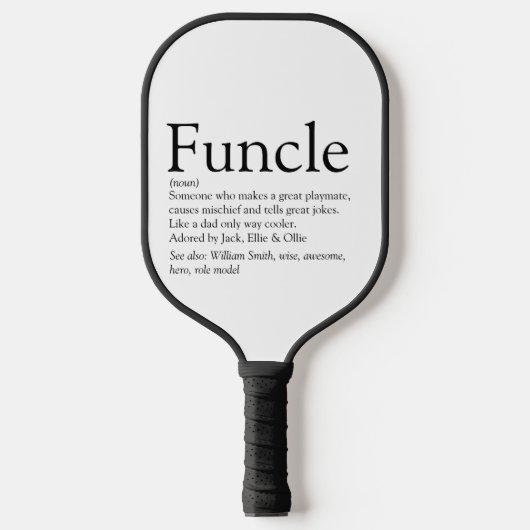 最高のEver Funcle Unchleの定モダン義 ピックルボールラケット (正面)