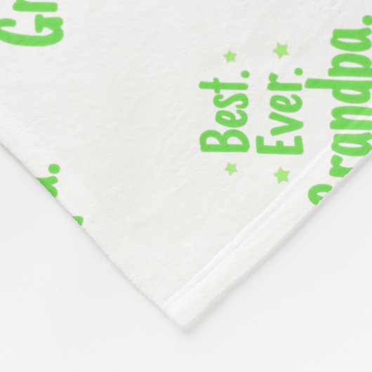 最高のEver Grandpa Blanet – 彼のためのカスタムギフト フリースブランケット (角)