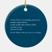 最高のEver Photo、Daddy、Father Definition セラミックオーナメント (裏面)