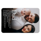 最高のEver Photo、Daddy、Father Definition マグネット (横)