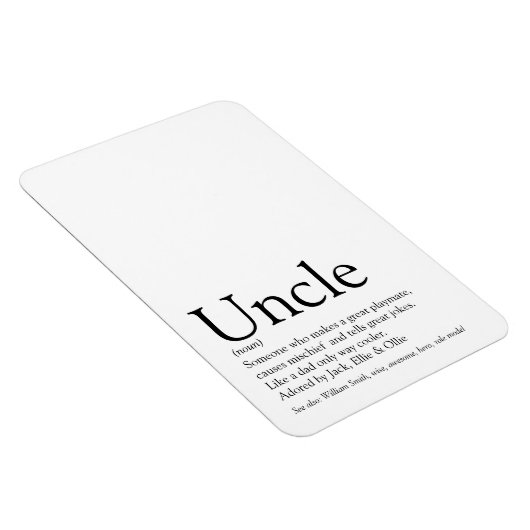 最高のEver Uncle関数定義おもしろい マグネット (右側)