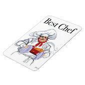 最高のFat Chefフランスの Magnet by Artist マグネット (左側)