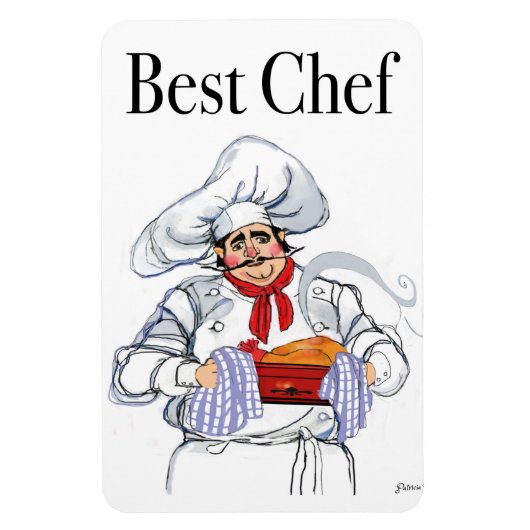 最高のFat Chefフランスの Magnet by Artist マグネット (縦)