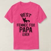 最高のFennec Fo Papa Ever Premium 330 Tシャツ (デザイン正面)