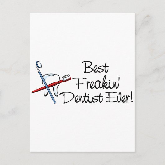最高のFreakin歯医者 ポストカード (正面)