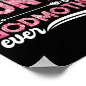 最高のFreakin'AuntieとGodmother Everフローラ ポスター (角)