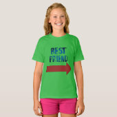 最高のFriendポイント赤 Tシャツ (正面フル)