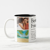 最高のFriend Besties定義4写真 ツートーンマグカップ (左)
