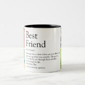 最高のFriend Besties定義4写真 ツートーンマグカップ (中央)