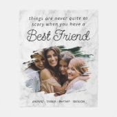 最高のFriend BFFフォトフリースブランケット フリースブランケット (正面)