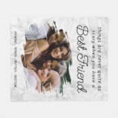 最高のFriend BFFフォトフリースブランケット フリースブランケット (正面(横))