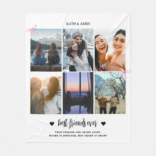 最高のFriend BFF Gift Photo フリースブランケット (正面)