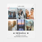最高のFriend BFF Gift Photo フリースブランケット (正面)