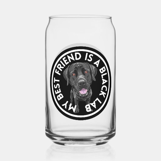 最高のFriend Black Lab ガラス缶 (裏面)
