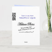 最高のFriend Blue Hydrangea 2480- – または任意の大事な行事 カード (裏面)