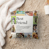 最高のFriend Definition写真コラージュ クッション (ブランケット)