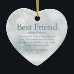 最高のFriend Definition Winter Snowflakes セラミックオーナメント<br><div class="desc">クリスマス最高のの贈り物を作るために、友人の定義でパーソナライズユニークする。クリスマスや毎日の素晴らしさを彼らに示すには完璧な方法である。Thisisnomeによる設計©</div>