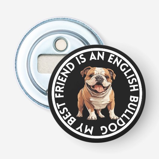 最高のFriend Englishブルドッグ 栓抜き (正面)