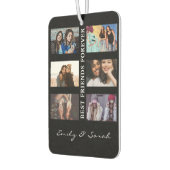 最高のFriend Foreverカスタム6写真コラージュ&名前 カーエアーフレッシュナー