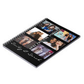 最高のFriend Foreverカスタム6写真コラージュ&名前 ノートブック (左側)