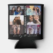 最高のFriend Foreverカスタム6写真コラージュ&名前 缶クーラー (正面)