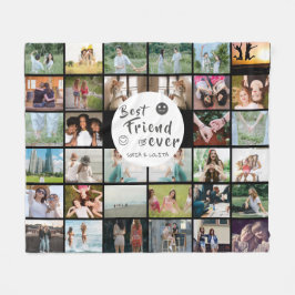 最高のFriend Forever 34-Photo CollageフリースBlanke フリースブランケット