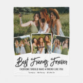 最高のFriend Forever Photo Collageフリースブランケット フリースブランケット (正面)