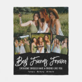 最高のFriend Forever Photo Collageフリースブランケット フリースブランケット (正面)