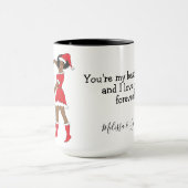 最高のFriend Gift Afro American girls マグカップ (中央)