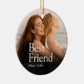 最高のFriend Photo BFF Bestie定義モダン セラミックオーナメント (右)