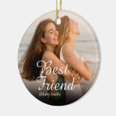 最高のFriend Photo Script定義おもしろい セラミックオーナメント (左)