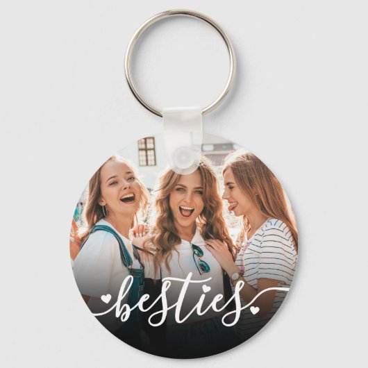 最高のFriend Script BFF写真 キーホルダー (正面)