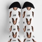 最高のFriend Socks BFFギフトソックスカスタム顔ソックス ソックス (上部)