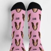 最高のFriend Socks BFFギフトソックスカスタム顔ソックス ソックス (上部)