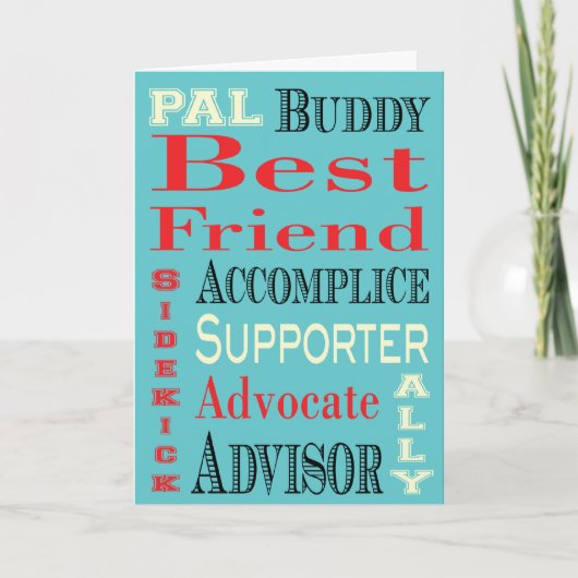 最高のFriend Subway Art カード (正面)