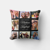 最高のFRIENDSシックモダンInstagramフォトコラージュ クッション (正面)