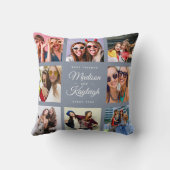 最高のFRIENDSスクリプモダントInstagramフォトコラージュ クッション (裏面)