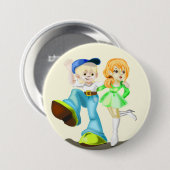 最高のFriendsボタン – お使いの色 – 文字 缶バッジ (正面&裏面)