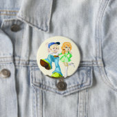 最高のFriendsボタン – お使いの色 – 文字 缶バッジ (インサイチュ)